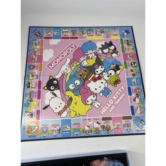 MONOPOLY HELLO KITTY and Friends Board Game Family Complete Collectible - Picture 10 of 10